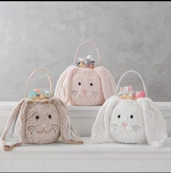 Large Personalised fluffy bunny bags